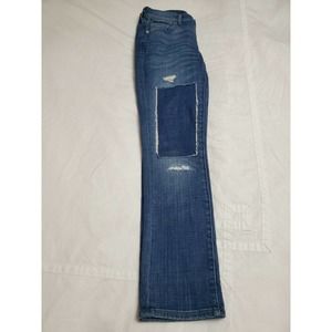 Madewell Slim Boy Jean Size 24 With Patch Work Details